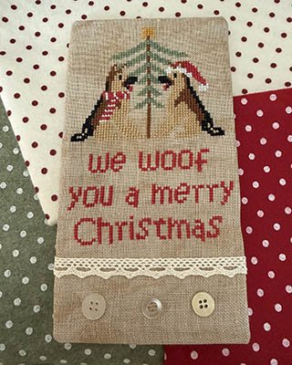 We Woof You A Merry Christmas - Cross Stitch Pattern