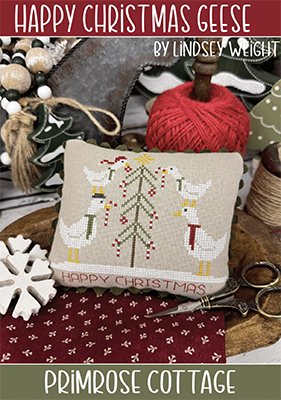 Happy Christmas Geese - Cross Stitch Pattern