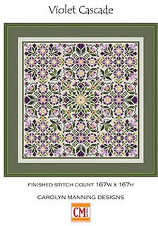 Violet Cascade - Cross Stitch Pattern