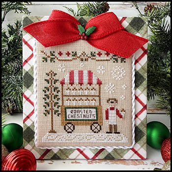 Christmas Market: Roasted Chestnut Cart Cross Stitch Pattern