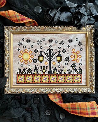 Halloween Village - Halloween Cross Stitch Stitch