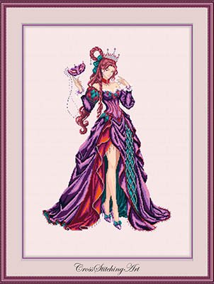 Karolina de Carreau Queen of Diamonds - Cross Stitch Pattern