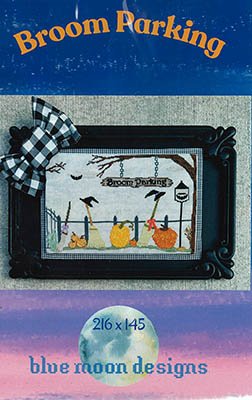 Broom Parking - Halloween Cross Stitch Pattern