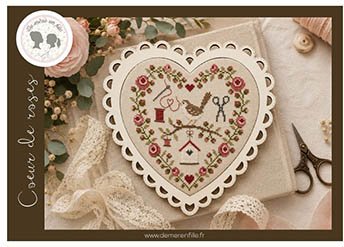 Coeur De Roses - Cross Stitch Pattern