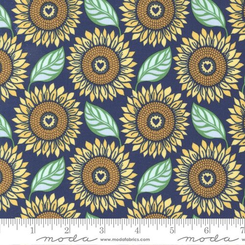Sunflowers My Heart Dusk - Quilt Fabric