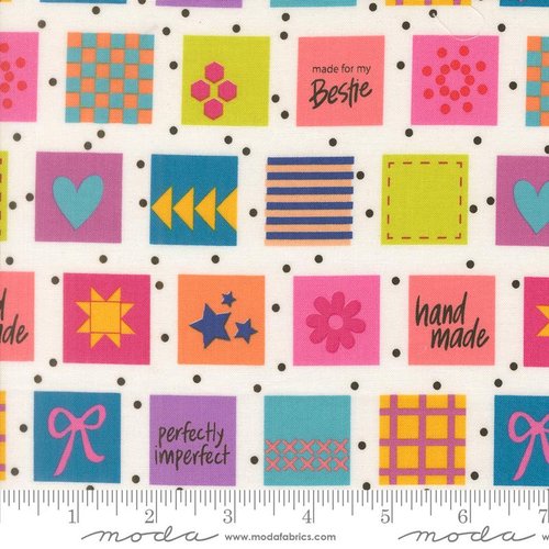 Makers Delight Block White - Quilt Fabric