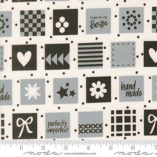 Makers Delight Block Platinium - Quilt Fabric