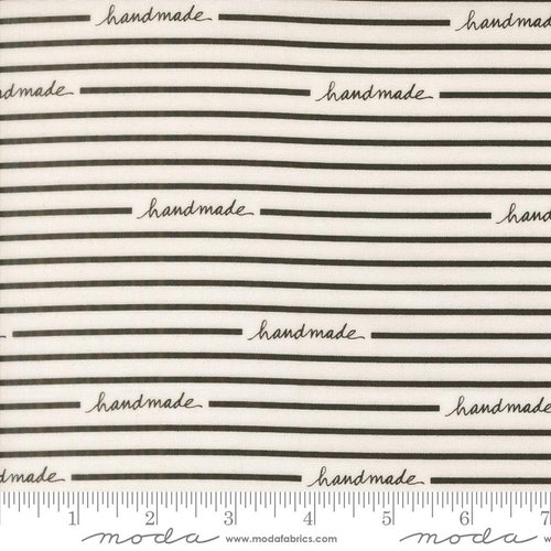 Makers Delight Handmade White Black - Quilt Fabric