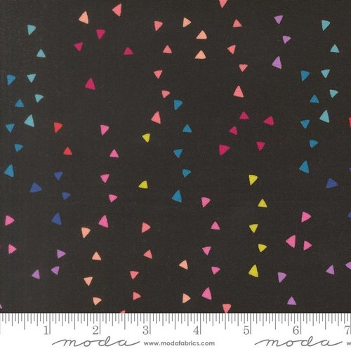 Makers Delight Triangle Super Black - Quilt Fabric