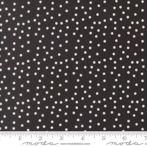 Makers Delight Dots Super Black - Quilt Fabric