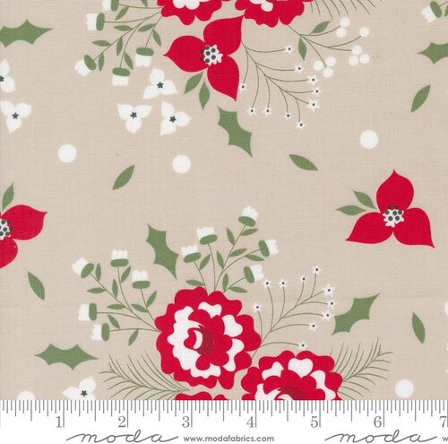 Starberry Floral - Stone - Quilt Fabric