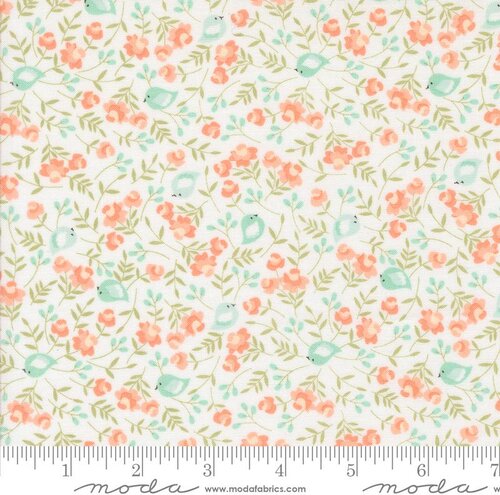 Abloom Birds - Cloud - Quilt Fabric