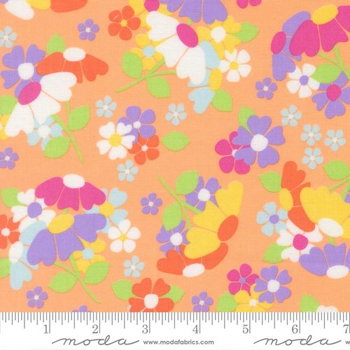 Joysome Floral Cantaloupe - Quilt Fabric