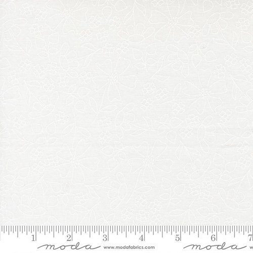 Joysome Imprint Cloud White - Quilt Fabric
