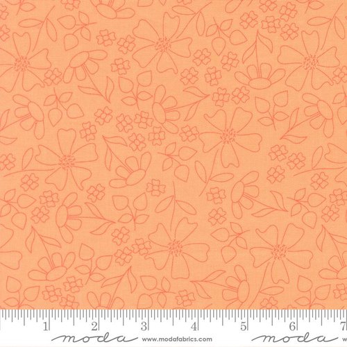 Joysome Imprint Cantaloupe - Quilt Fabric