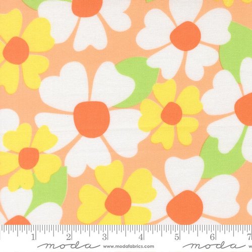 Joysome Flower Cantaloupe - Quilt Fabric