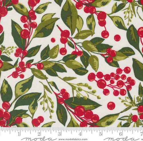 Pine Valley Berry - Snow - Quilt Fabric