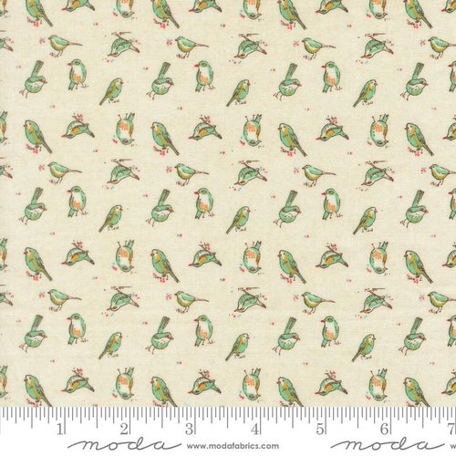 Sorrel Orlo Birdie Cream - Quilt Fabric