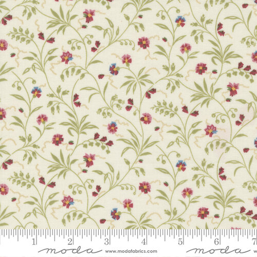 Florences Fancy Cream - Sweet Blossom Florals - Quilt Fabric