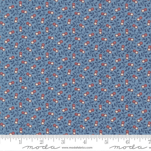 Florences Fancy Blue - Essence Blenders - Quilt Fabric