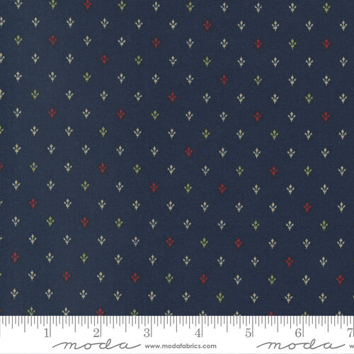 Florences Fancy Indigo - Papas Shirt Blenders - Quilt Fabric