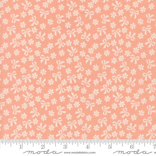 Handmade Sweetness Bows Peach - Quilt Fabric