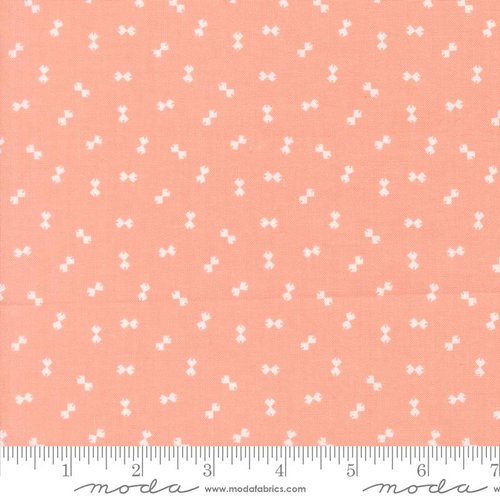Handmade Sweetness Bowties Peach - Quilt Fabric