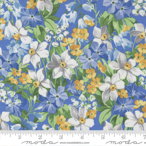 Summer Breeze Royal - Flower Garden - Quilt Fabric