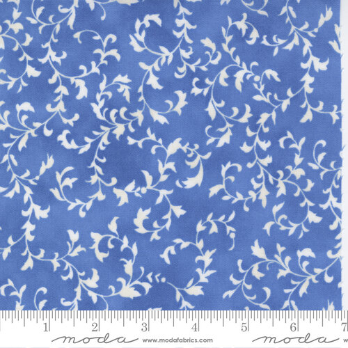 Summer Breeze Royal - Scroll Vines - Quilt Fabric