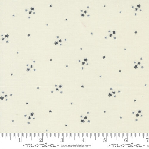 Mix It Up Porcelain Black - Stars Stars - Quilt Fabric