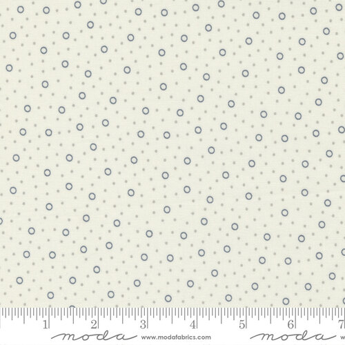 Mix It Up Porcelain Charcoal - Dottie Dots - Quilt Fabric