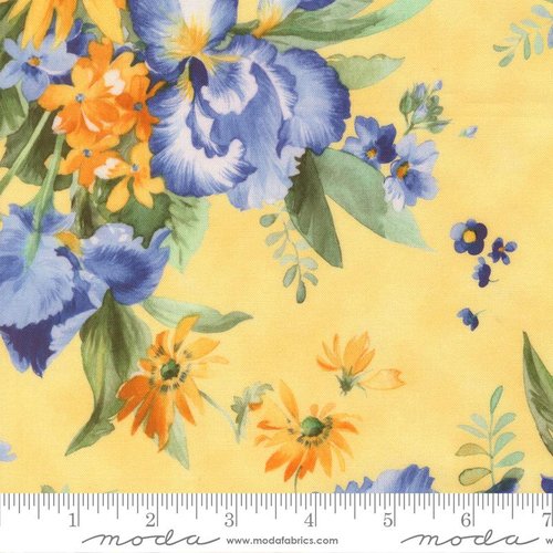 Summer Breeze 2027 Floral Canary - Quilt Fabric
