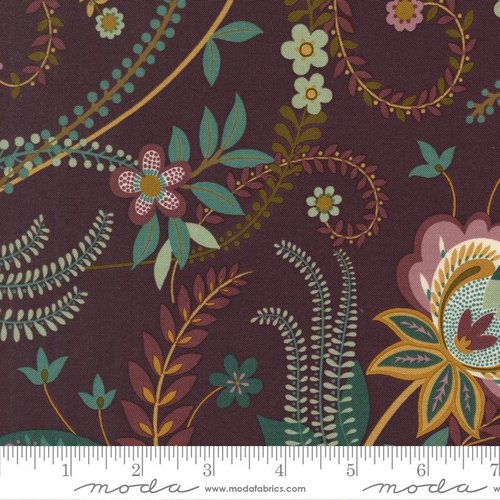 Ophelia Mulholland Aubergine - Quilt Fabric