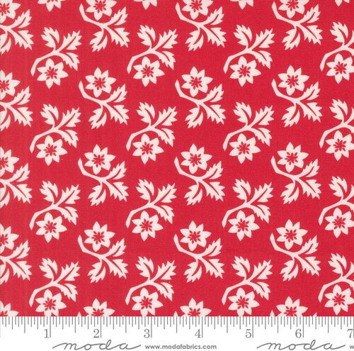 Buon Natale Floral - Pomegranate - Quilt Fabric