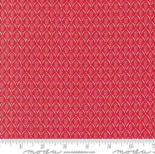 Buon Natale Evergreen - Pomegranate - Quilt Fabric