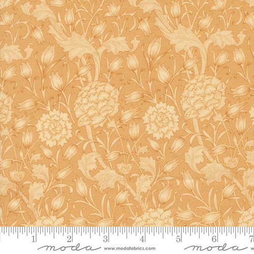 Larkspur and Linen Flower Tan - Quilt Fabric