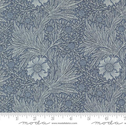 Larkspur and Linen Frond Cornflower - Quilt Fabric