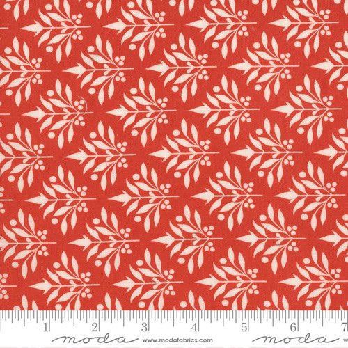 Larkspur and Linen Leaf Pomegranate - Quilt Fabric