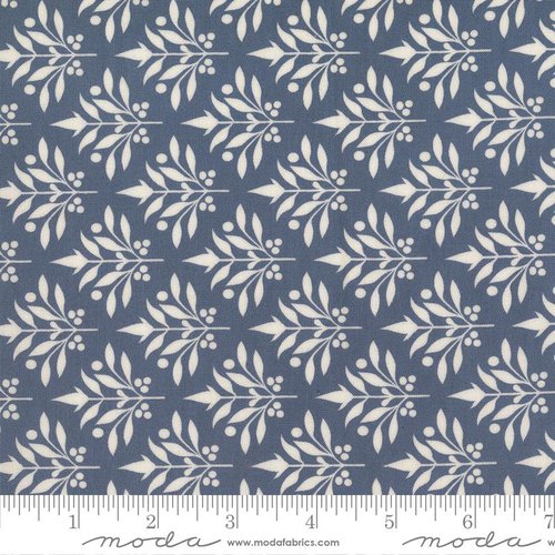 Larkspur and Linen Leaf Cornflower - Quilt Fabric