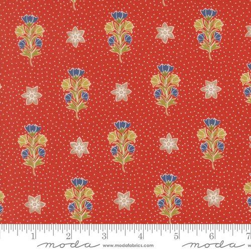 Larkspur and Linen Petal Pomegranate - Quilt Fabric