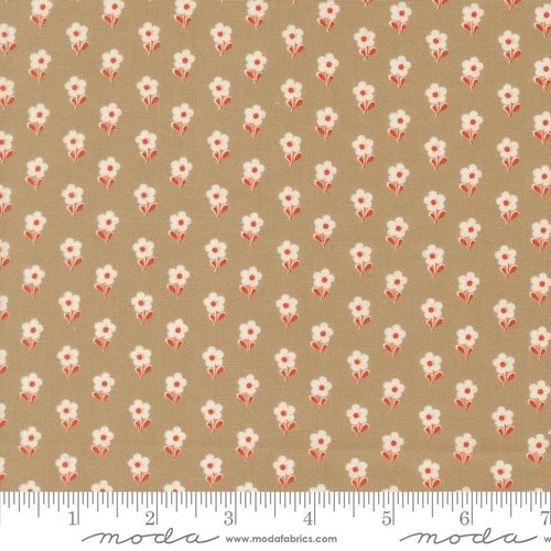Larkspur and Linen Bloom Stone - Quilt Fabric