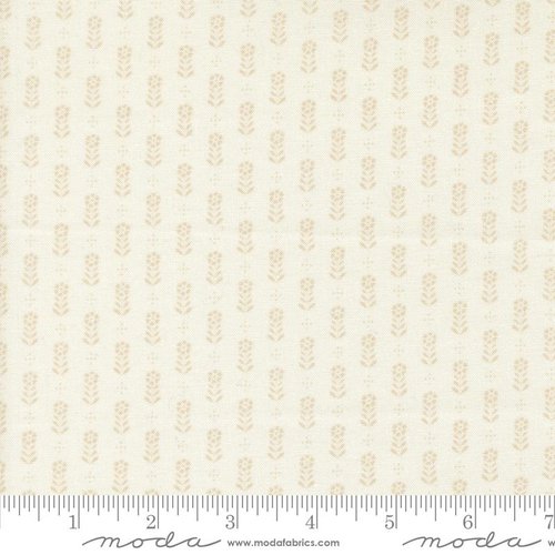 Larkspur and Linen Blossoms Linen - Quilt Fabric