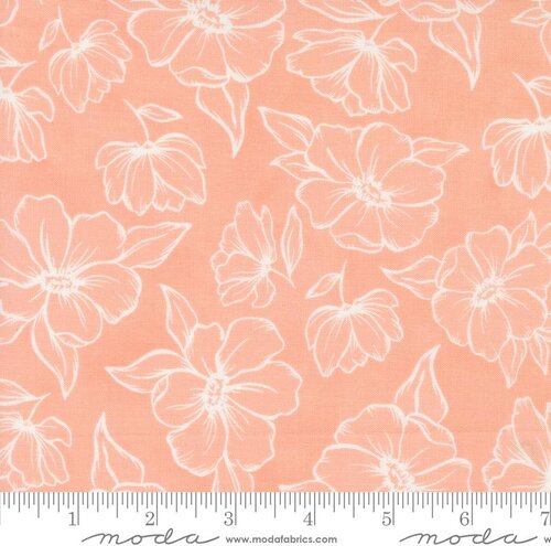 Kindred Poppy - Blush - Quilt Fabric