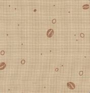 32 Count Coffee Print Belfast Linen 27x36