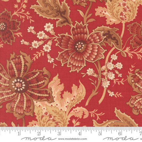 Le Jardin Rouge Floral Rouge - Quilt Fabric