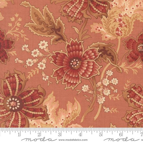 Le Jardin Rouge Floral Clay - Quilt Fabric
