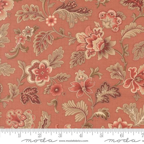 Le Jardin Rouge Flower Clay - Quilt Fabric
