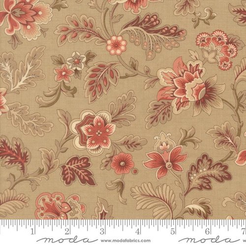 Le Jardin Rouge Flower Roche - Quilt Fabric