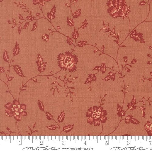 Le Jardin Rouge Sprig Clay - Quilt Fabric