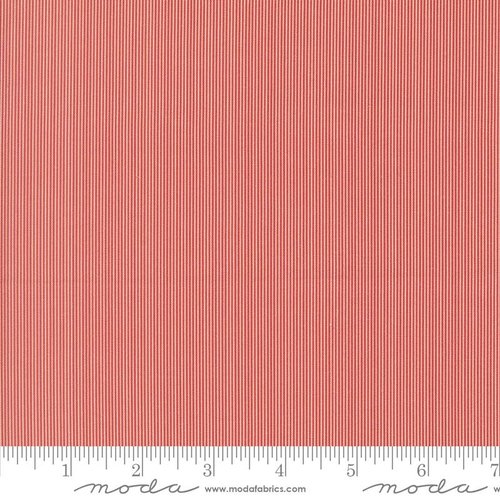 Le Jardin Rouge Stripe Rouge - Quilt Fabric